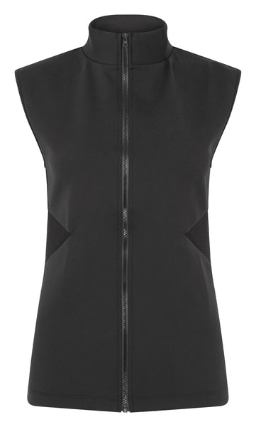 Scuba Vest with Mesh Cut Out - Black